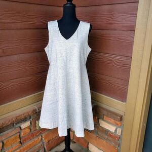 Lysse Sleeveless Grey Knit Dress Women's Large NWOT